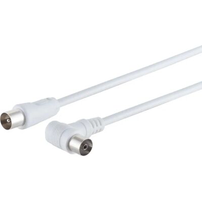 Câble coaxial S/CONN 80038-32 10 m IEC Blanc - Publicité Câble coaxial S/CONN 80038-32 10 m IEC Blanc - Publicité