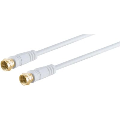 Câble coaxial S-Conn 80097-G-128Cp - F-Type Blanc - Publicité Câble coaxial S-Conn 80097-G-128Cp - F-Type Blanc - Publicité