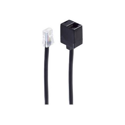 Shiverpeaks BS70226-8/8 Telefonkabel - 6m, Schwarz, Western-Stecker Shiverpeaks BS70226-8/8 Telefonkabel - 6m, Schwarz, Western-Stecker