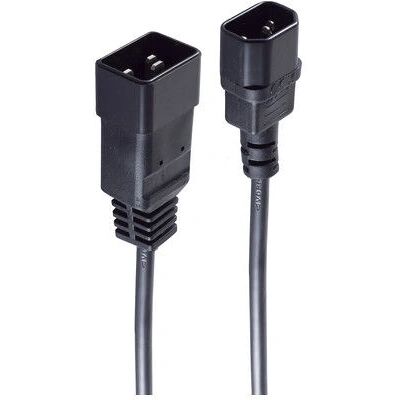 Shiverpeaks BS60016 Stromkabel - 2,5m, IEC C20 auf C19, Schwarz Shiverpeaks BS60016 Stromkabel - 2,5m, IEC C20 auf C19, Schwarz