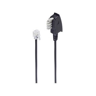 Shiverpeaks BS70113-6/2 Telefonkabel - 3m Schwarz Shiverpeaks BS70113-6/2 Telefonkabel - 3m Schwarz