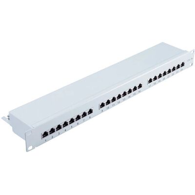 Shiverpeaks BS75062 Patch Panel - 1U, Grau, RJ-45, Cat5e Shiverpeaks BS75062 Patch Panel - 1U, Grau, RJ-45, Cat5e