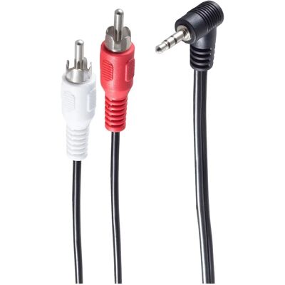 Câble audio Shiverpeaks BS30842 - 1,5 m, 3,5 mm & RCA, Noir - Publicité Câble audio Shiverpeaks BS30842 - 1,5 m, 3,5 mm & RCA, Noir - Publicité