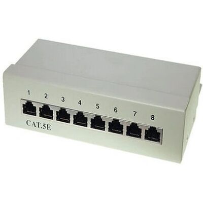 S/CONN 75058 Patch Panel 8 Porte Schermato Cat 5e - patch panel S/CONN 75058 Patch Panel 8 Porte Schermato Cat 5e - patch panel