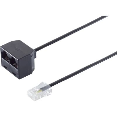 S/CONN - 71231-8/4 - Schwarz - 0,2 m - RJ45 Adapter S/CONN - 71231-8/4 - Schwarz - 0,2 m - RJ45 Adapter