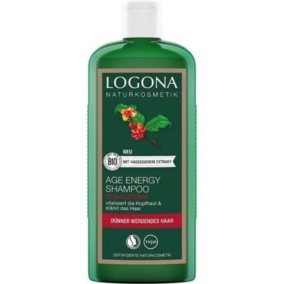 Shampoing Végan LOGONA Age Energy - Pour cheveux faibles Shampoing Végan LOGONA Age Energy - Pour cheveux faibles