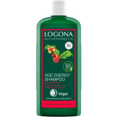 Logona Age Energy Shampoo - Dünner werdendes Haar, Bio-Goji, Koffein Logona Age Energy Shampoo - Dünner werdendes Haar, Bio-Goji, Koffein