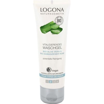 LOGONA Gel Nettoyant - Aloe Bio et Rose de Damas - Soins pour peau normale LOGONA Gel Nettoyant - Aloe Bio et Rose de Damas - Soins pour peau normale