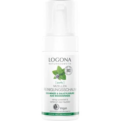 Nettoyant Visage Logona - Menthe bio & Acide salicylique - Nettoyage profond Nettoyant Visage Logona - Menthe bio & Acide salicylique - Nettoyage profond