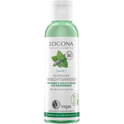 Logona Menthe bio & Acide salicylique d’écorce de saule - Nettoyant visage Logona Menthe bio & Acide salicylique d’écorce de saule - Nettoyant visage
