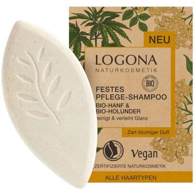 LOGONA Vegansk Fast Schampo med Hamp och Fläderbär - Hårvård LOGONA Vegansk Fast Schampo med Hamp och Fläderbär - Hårvård