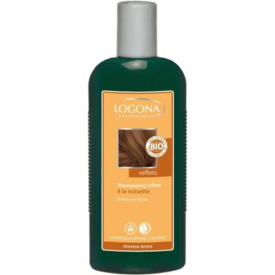 Champú de Cuidado Capilar de Avellana Reflex de Logona - Para cabello castaño/negro - 250ml Champú de Cuidado Capilar de Avellana Reflex de Logona - Para cabello castaño/negro - 250ml