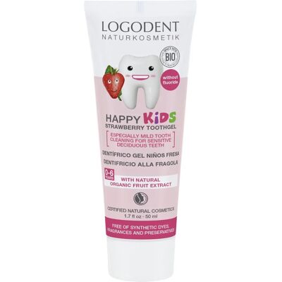 Logona Erdbeer Kinderzahnpasta - Ohne Fluor, Sanft, 50ml Logona Erdbeer Kinderzahnpasta - Ohne Fluor, Sanft, 50ml
