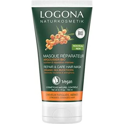 Masque capillaire réparateur à l'argousier - Soin capillaire Logona - Publicité Masque capillaire réparateur à l'argousier - Soin capillaire Logona - Publicité