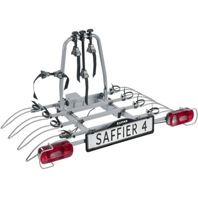 Porte-vélos EUFAB Saffier 4 - Basculement, Acier, 60kg Max - Publicité Porte-vélos EUFAB Saffier 4 - Basculement, Acier, 60kg Max - Publicité