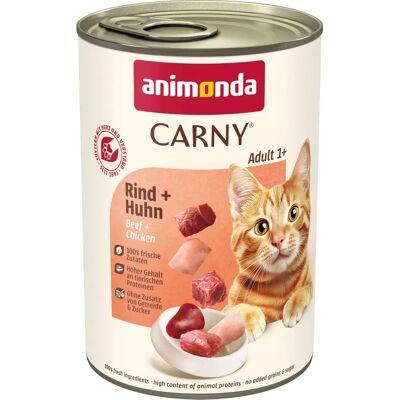 Animonda Carny Adult - Beef & Chicken Grain-Free Cat Food Animonda Carny Adult - Beef & Chicken Grain-Free Cat Food