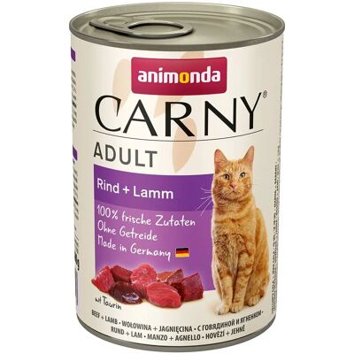 Animonda Carny Felnőtt Macskakaja - Cukor- és Gabonamentes, Kiváló Minőségű Hús, Gyártva Németországban Animonda Carny Felnőtt Macskakaja - Cukor- és Gabonamentes, Kiváló Minőségű Hús, Gyártva Németországban
