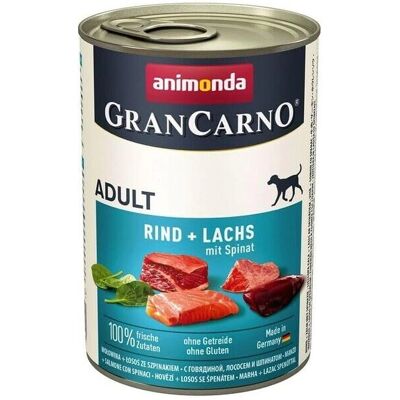 Animonda GranCarno Salmón y Espinaca - Comida húmeda para perros - 400 g Animonda GranCarno Salmón y Espinaca - Comida húmeda para perros - 400 g