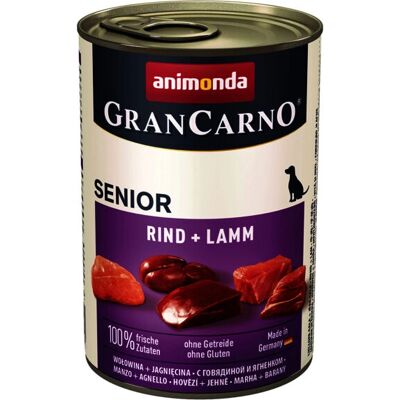 Animonda GranCarno Senior Marha Bárány Kutyaeledel - 400g Animonda GranCarno Senior Marha Bárány Kutyaeledel - 400g