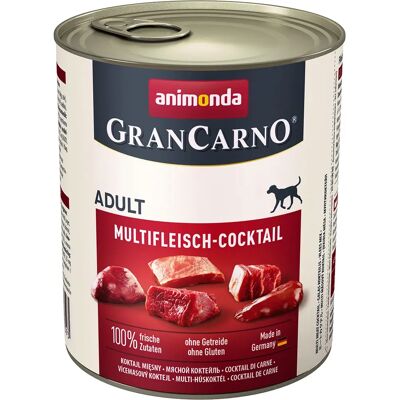 Animonda GranCarno Cocktail Wielomięsny Wołowina, Kurczak, Dziczyzna, Serce, Indyk - Karma dla psa Animonda GranCarno Cocktail Wielomięsny Wołowina, Kurczak, Dziczyzna, Serce, Indyk - Karma dla psa