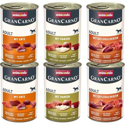 Animonda GranCarno Original Felnőtt Vegyes Kísérlet - Kutyaeledel magas hústartalommal Animonda GranCarno Original Felnőtt Vegyes Kísérlet - Kutyaeledel magas hústartalommal