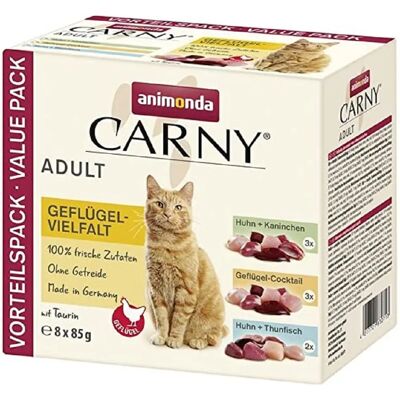 Animonda Carny Pack - Fågelutval 8 x 85g - Kattmat Animonda Carny Pack - Fågelutval 8 x 85g - Kattmat
