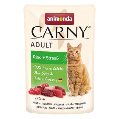 Animonda Carny - 24 x 85g Wilgotne jedzenie dla kotów - Kompleksowe i bez zbóż Animonda Carny - 24 x 85g Wilgotne jedzenie dla kotów - Kompleksowe i bez zbóż