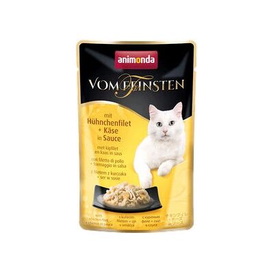 Animonda Vom Feinsten Dla dorosłych kotów, mokra karma z kurczakiem i serem - 50g Animonda Vom Feinsten Dla dorosłych kotów, mokra karma z kurczakiem i serem - 50g