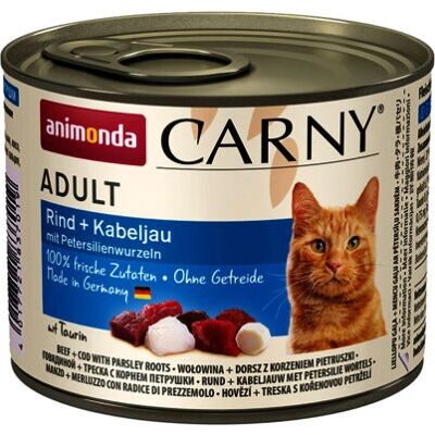 Animonda Carny Adult - Marhahús, Tőkehal, Petrezselyemgyökér - Macskatáp Animonda Carny Adult - Marhahús, Tőkehal, Petrezselyemgyökér - Macskatáp