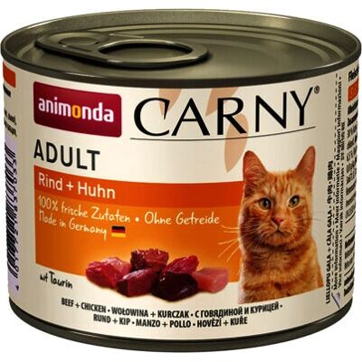 Animonda Carny Adulte Bœuf avec Poulet - Nourriture humide pour chats - Publicité Animonda Carny Adulte Bœuf avec Poulet - Nourriture humide pour chats - Publicité