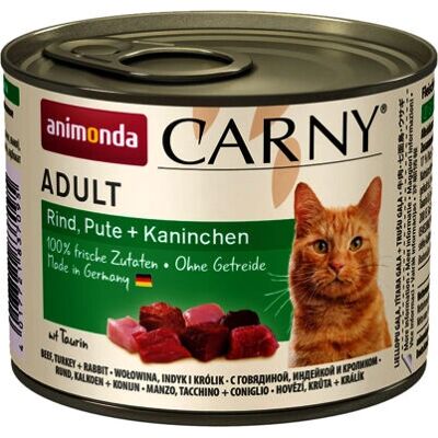 Carny Adult macskaeledel - Marha, Pulyka & Nyúl - 200g Carny Adult macskaeledel - Marha, Pulyka & Nyúl - 200g