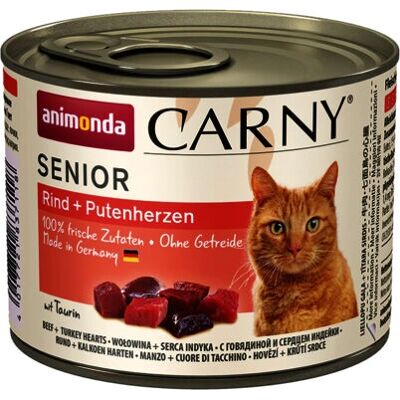 Animonda Carny Senior Marha és Pulykaszív Konzerv Macskaeledel - 200g Animonda Carny Senior Marha és Pulykaszív Konzerv Macskaeledel - 200g