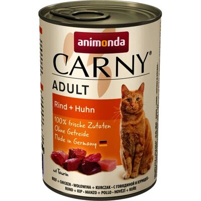 Hrana pentru pisici Animonda Carny Carne de vită și pui - 6 x 400g Hrana pentru pisici Animonda Carny Carne de vită și pui - 6 x 400g