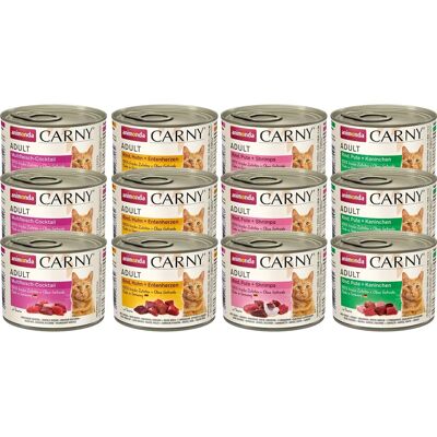 Animonda Carny - Nassfutter für Katzen - Ohne Getreide, 12x200g Animonda Carny - Nassfutter für Katzen - Ohne Getreide, 12x200g