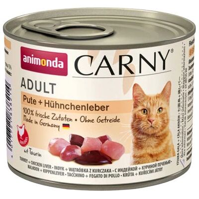 Animonda Carny Cat Adult Truthahn und Hühnerleber Nassfutter - 200g Animonda Carny Cat Adult Truthahn und Hühnerleber Nassfutter - 200g