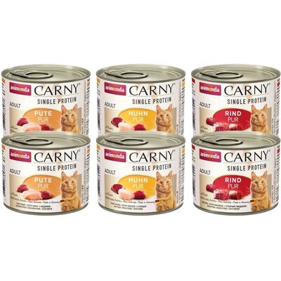 Animonda Carny Single Protein Mix Karma dla kota - 6 x 200g Animonda Carny Single Protein Mix Karma dla kota - 6 x 200g
