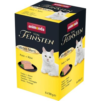 Animonda vom Feinsten Mild Menu Adult Multibuy 36 x 100g - Turkey & Cheese Animonda vom Feinsten Mild Menu Adult Multibuy 36 x 100g - Turkey & Cheese