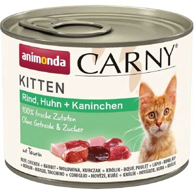 Animonda Carny Kitten Marha Csirke Nyúl - Macskatáp Animonda Carny Kitten Marha Csirke Nyúl - Macskatáp