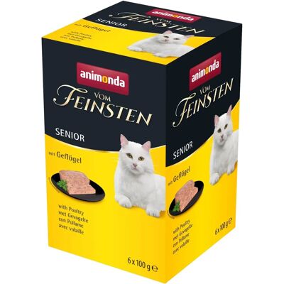 Animonda vom Feinsten Senior Poultry Wet Cat Food - 6 x 100g Animonda vom Feinsten Senior Poultry Wet Cat Food - 6 x 100g