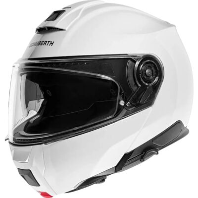 Casque Blanc Schuberth C5 - Léger, Aérodynamique, Homologation P/J - Publicité Casque Blanc Schuberth C5 - Léger, Aérodynamique, Homologation P/J - Publicité