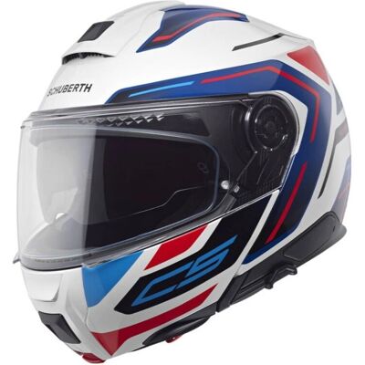 Casco Schuberth C5 Omega Bianco/Blue/Red XXL - Casco moto Casco Schuberth C5 Omega Bianco/Blue/Red XXL - Casco moto