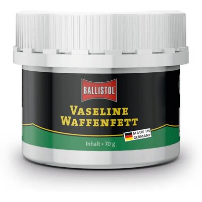 Vaseline Ballistol graisse pour armes - 70 g - Lubrifiant d'armes - Publicité Vaseline Ballistol graisse pour armes - 70 g - Lubrifiant d'armes - Publicité