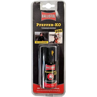 Spray au poivre BALLISTOL - 40ml Défense personnelle - Publicité Spray au poivre BALLISTOL - 40ml Défense personnelle - Publicité