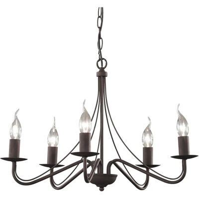 Trio Lighting - Rustikale Vintage 5-Licht Pendelleuchte - Deckenleuchte Trio Lighting - Rustikale Vintage 5-Licht Pendelleuchte - Deckenleuchte