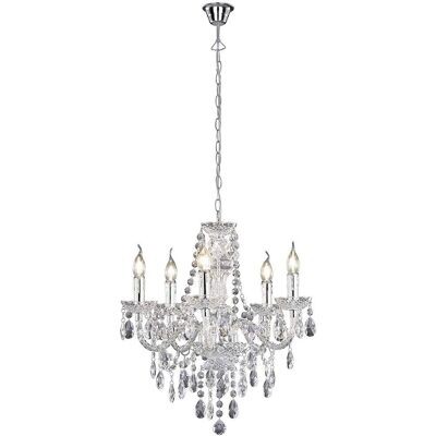 Candelabru clasic cu 5 brațe de la Trio Lighting - Cromat Candelabru clasic cu 5 brațe de la Trio Lighting - Cromat