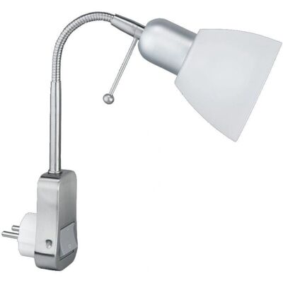 TRIO LEUCHTEN Ligara Applique Murale - E14, 28cm, Blanc/Nickel TRIO LEUCHTEN Ligara Applique Murale - E14, 28cm, Blanc/Nickel