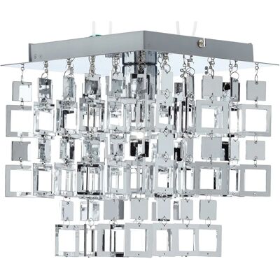 Plafonnier Quadrato Chromé - Lampe de plafond Plafonnier Quadrato Chromé - Lampe de plafond