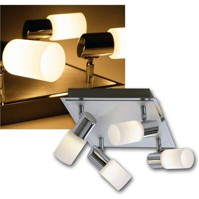 Trio - Clapton Deckenleuchte Modern 4-licht Chrom Trio - Clapton Deckenleuchte Modern 4-licht Chrom