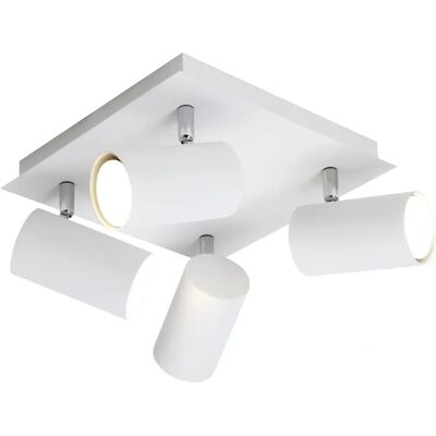 Foco interior Trio Marley 24×24 cm. Moderno. Blanco - Spotlight de Techo Foco interior Trio Marley 24×24 cm. Moderno. Blanco - Spotlight de Techo