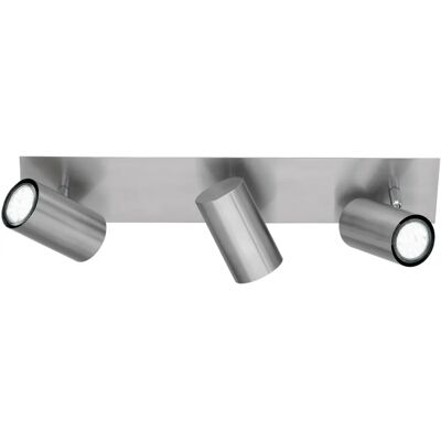 Trio Lighting Marley Moderne Spot 3 Lumières Plafond Nickel Mat - Applique Plafond Trio Lighting Marley Moderne Spot 3 Lumières Plafond Nickel Mat - Applique Plafond